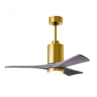 Ventilateur Plafond Patricia-3 107cm Laiton Bois vieilli