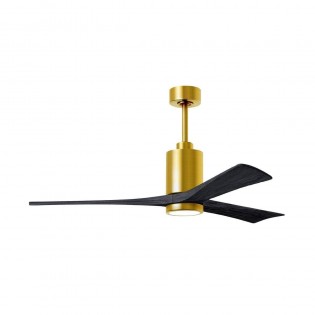 Ventilateur Plafond Patricia-3 152cm Laiton Noir