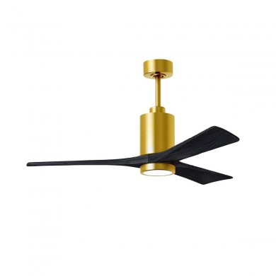 Ventilateur Plafond Patricia-3 132cm Laiton Noir