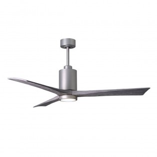 Ventilateur Plafond Patricia-3 152cm Nickel Bois Vieilli