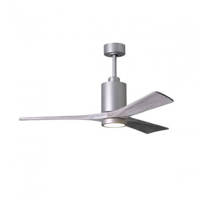 Ventilateur Plafond Patricia-3 132cm Nickel Bois Vieilli