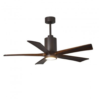 Ventilateur Plafond Patricia-5 132cm Bronze Noyer