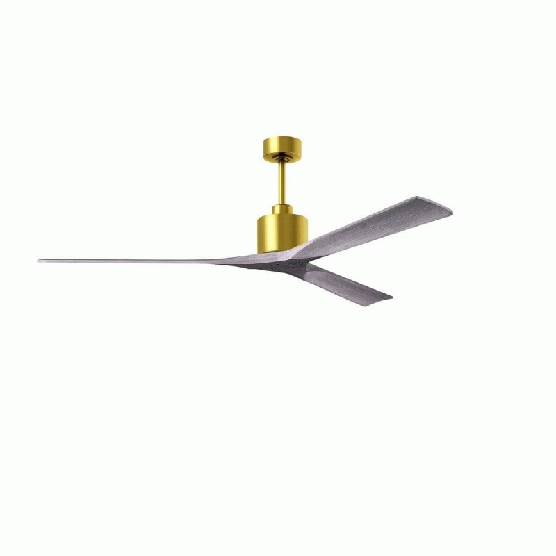 Ventilateur Plafond Nan XL 183cm Laiton Bois vieilli