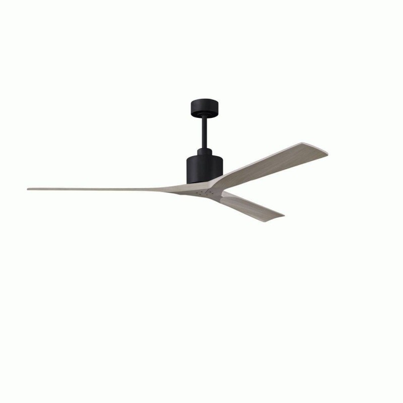 Ventilateur Plafond Nan XL 183cm Noir Frêne gris