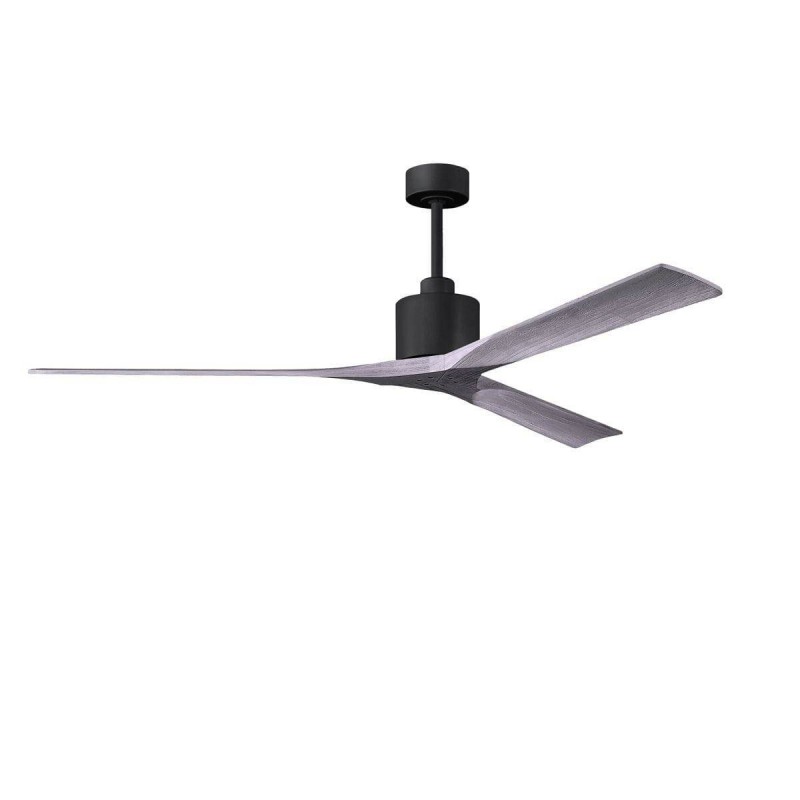 Ventilateur Plafond Nan XL 183cm Noir Bois vieilli