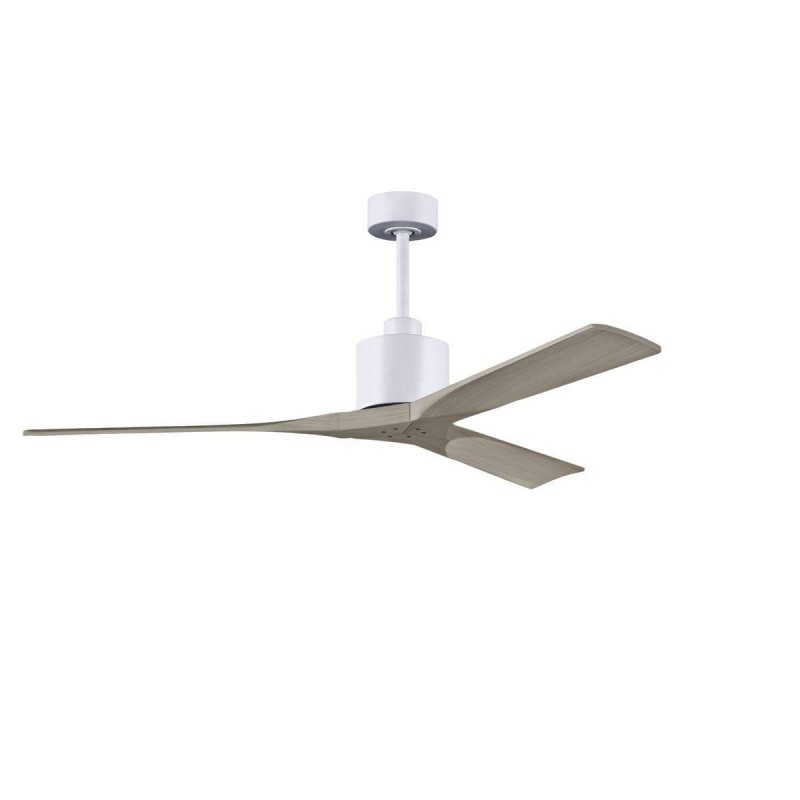 Ventilateur Plafond Nan 152cm Blanc Frêne gris