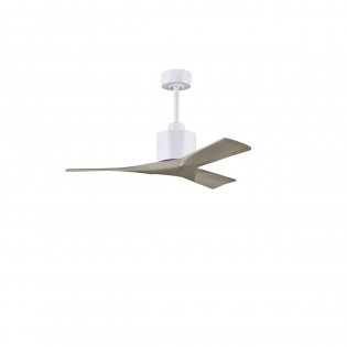 Ventilateur Plafond Nan 107cm Blanc Frêne gris