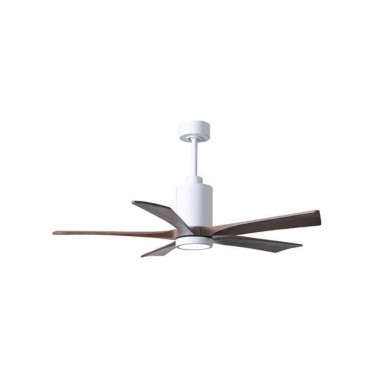 Ventilateur Plafond Patricia-5 132cm Blanc Noyer