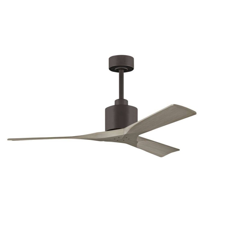 Ventilateur Plafond Nan 132cm Bronze Frêne gris