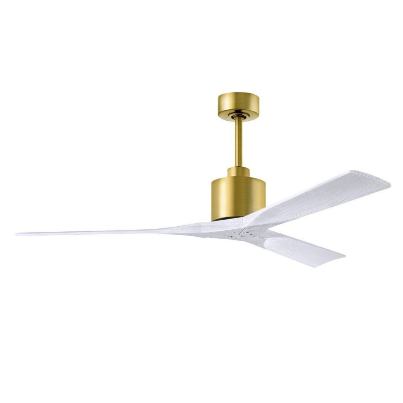 Ventilateur Plafond Nan 152cm Laiton Blanc