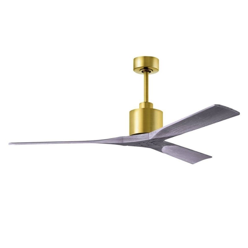 Ventilateur Plafond Nan 152cm Laiton Bois vieilli