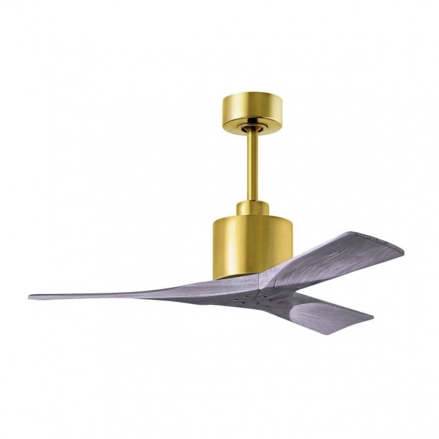 Ventilateur Plafond Nan 107cm Laiton Bois vieilli