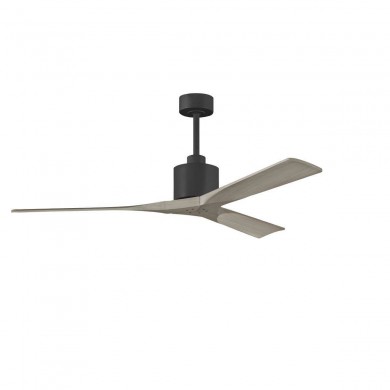 Ventilateur Plafond Nan 152cm Noir Frêne gris