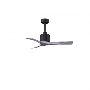 Ventilateur Plafond Nan 107cm Noir Bois vieilli