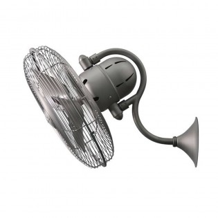 Ventilateur mural Laura 40cm Nickel Brossé