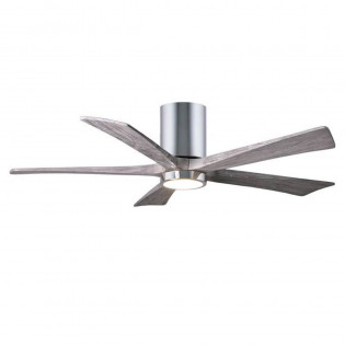 Ventilateur Plafond Irene-5HLK 132cm Chromé Poli Bois Vieilli