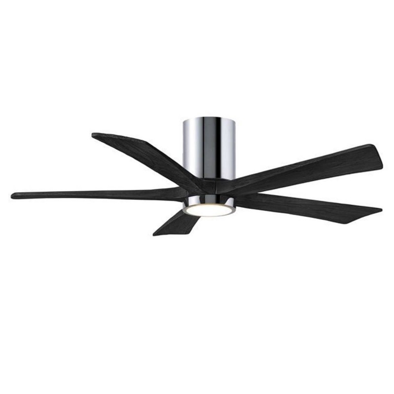 Ventilateur Plafond Irene-5HLK 132cm Chromé Poli Noir