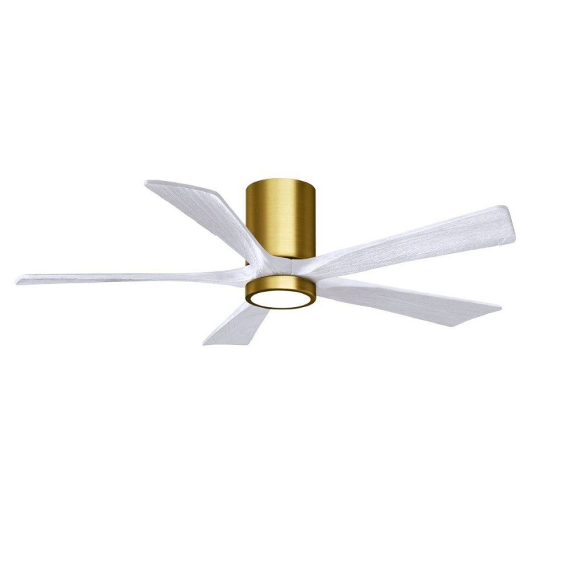 Ventilateur Plafond Irene-5HLK 132cm Laiton Blanc