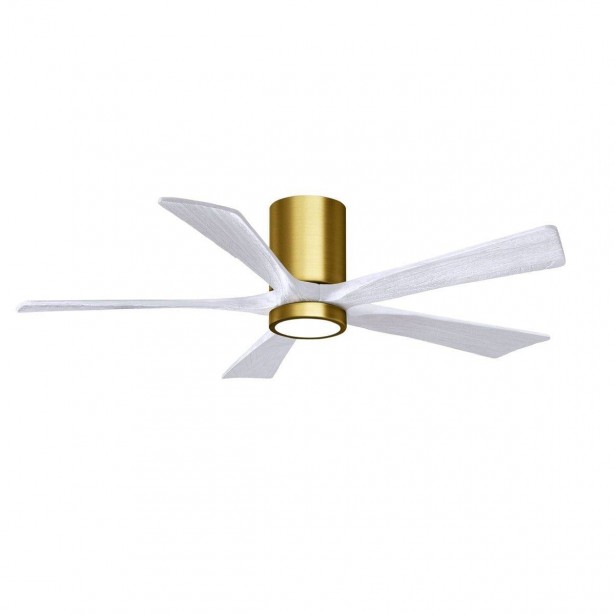 Ventilateur Plafond Irene-5HLK 132cm Laiton Blanc