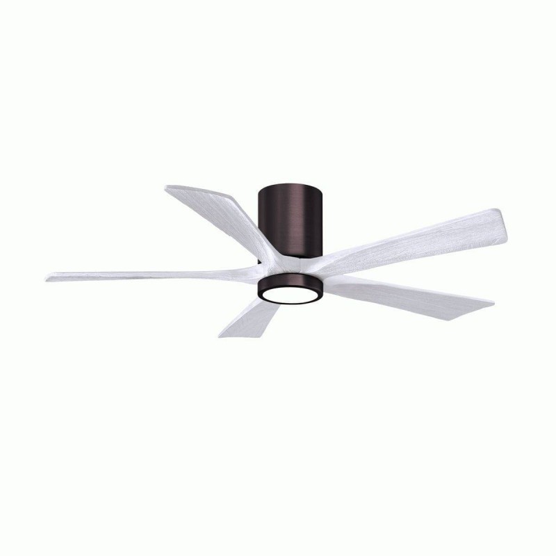 Ventilateur Plafond Irene-5HLK 132cm Bronze brossé Blanc