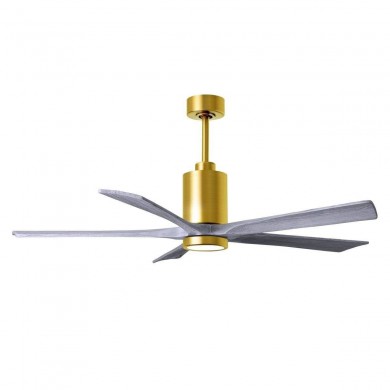 Ventilateur Plafond Patricia-5 152cm Laiton Bois vieilli