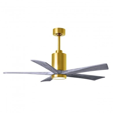 Ventilateur Plafond Patricia-5 132cm Laiton Bois vieilli