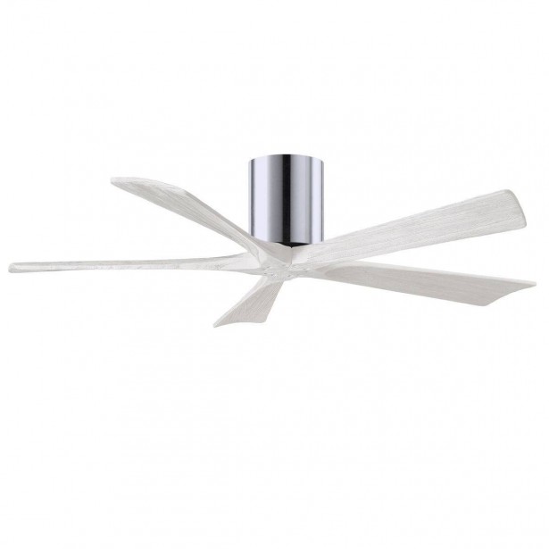 Ventilateur Plafond Irene-5H 132cm Chromé poli Blanc