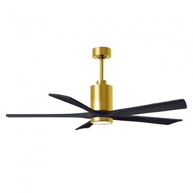 Ventilateur Plafond Patricia-5 152cm Laiton Noir