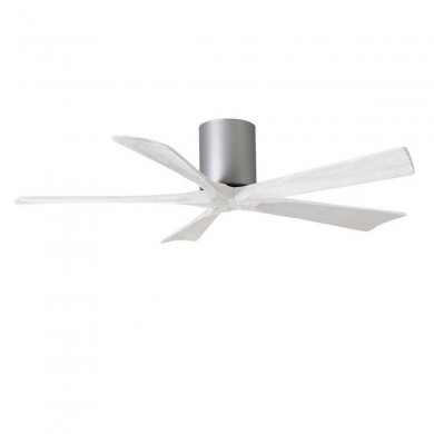 Ventilateur Plafond Irene-5H 132cm Nickel Blanc