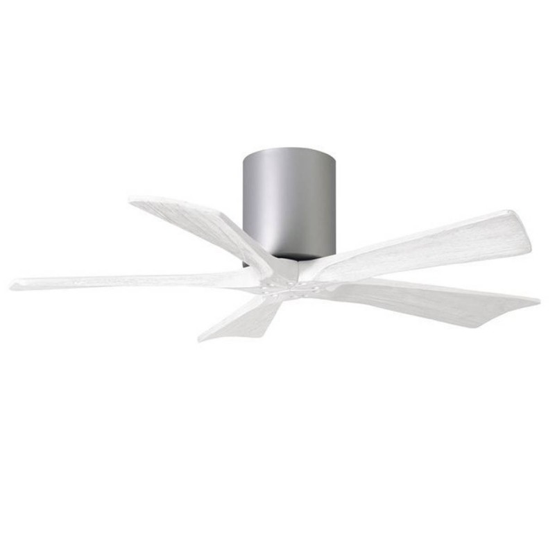 Ventilateur Plafond Irene-5H 106cm Nickel Blanc