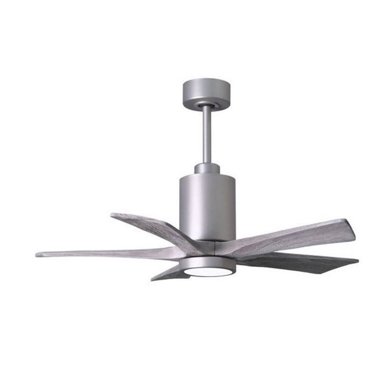 Ventilateur Plafond Patricia-5 106cm Nickel Bois Vieilli