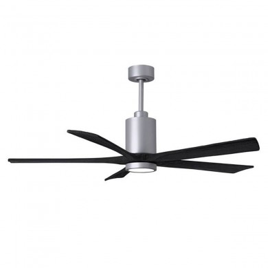 Ventilateur Plafond Patricia-5 152cm Nickel Noir