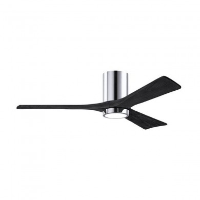 Ventilateur Plafond Irene-3HLK 132cm Chromé Poli Noir