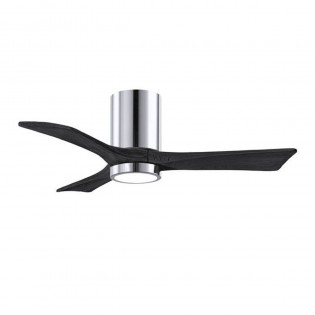 Ventilateur Plafond Irene-3HLK 106cm Chromé Poli Noir