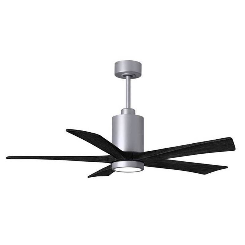 Ventilateur Plafond Patricia-5 132cm Nickel Noir