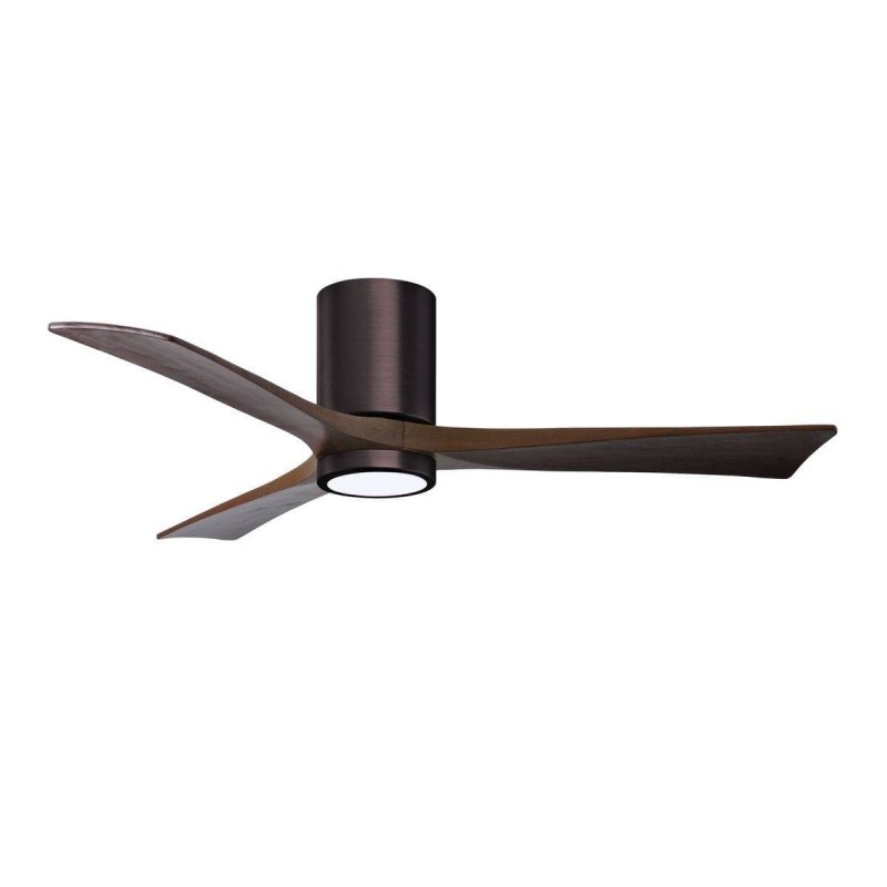 Ventilateur Plafond Irene-3HLK 132cm Bronze brossé Noyer