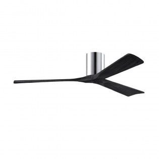 Ventilateur Plafond Irene-3H 152cm Chromé Poli Noir