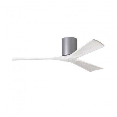 Ventilateur Plafond Irene-3H 132cm Nickel Blanc