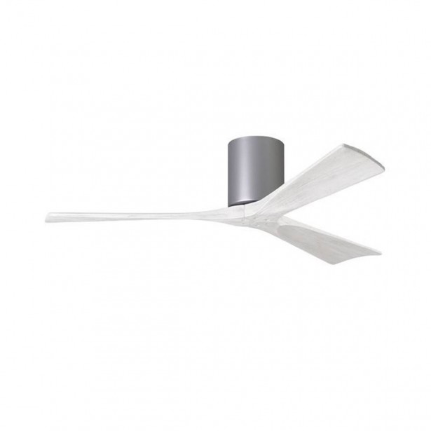 Ventilateur Plafond Irene-3H 132cm Nickel Blanc