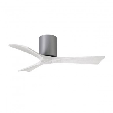 Ventilateur Plafond Irene-3H 106cm Nickel Blanc