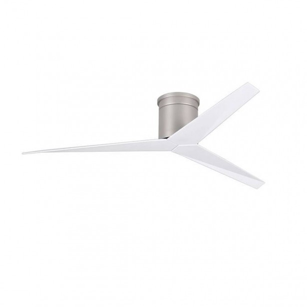 Ventilateur Plafond Eliza-H 142cm Nickel Blanc