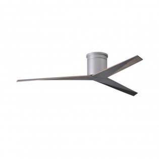 Ventilateur Plafond Eliza-H 142cm Nickel Chêne Vieilli