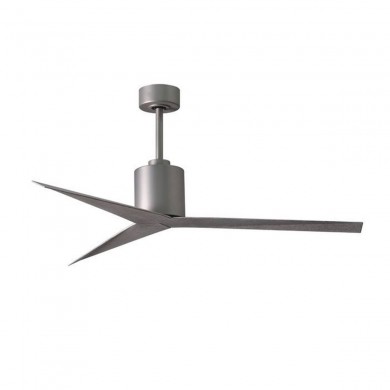 Ventilateur Plafond Eliza 142cm Nickel Bois vieilli