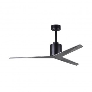 Ventilateur Plafond Eliza 142cm Noir Bois Vieilli