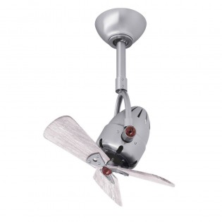 Ventilateur Plafond Diane 40cm Nickel Bois vieilli