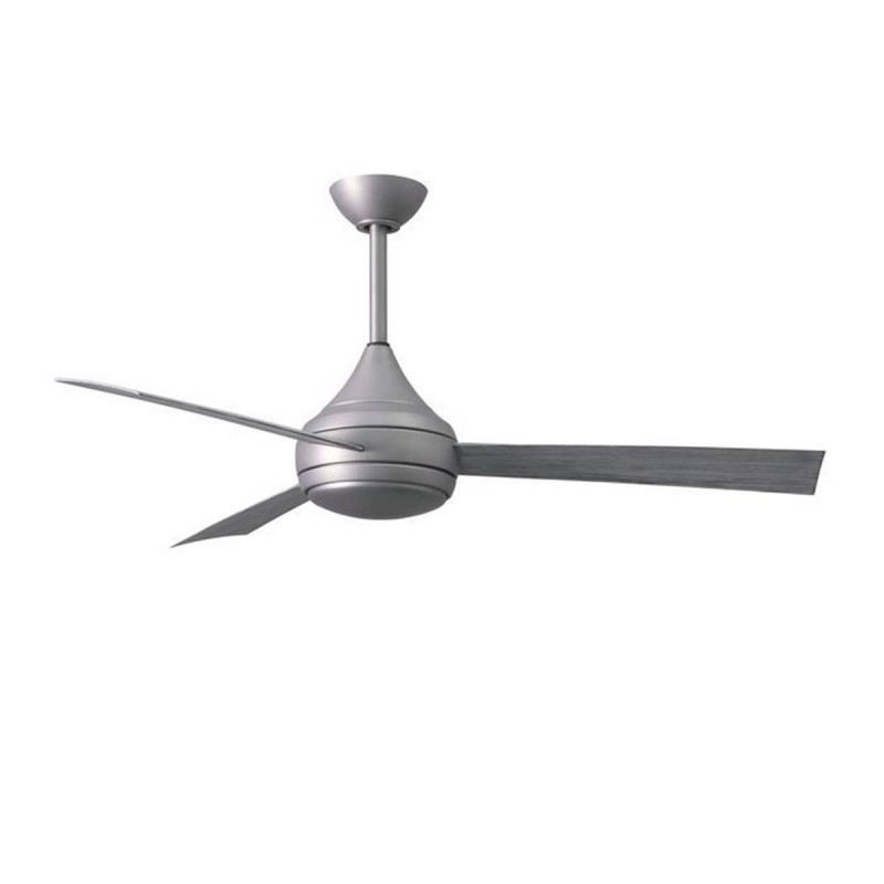 Ventilateur Plafond Donaire 132cm Inox Bois Vieilli