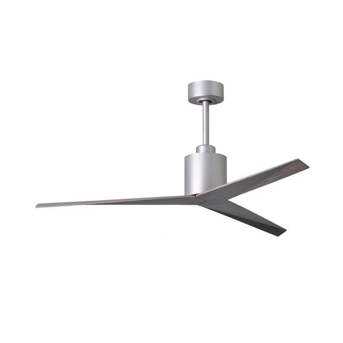 Ventilateur brumisateur mural au design moderne avec hélice tripale argentée, suspendu au plafond. Comment choisir un ventilateur brumisateur intégré.