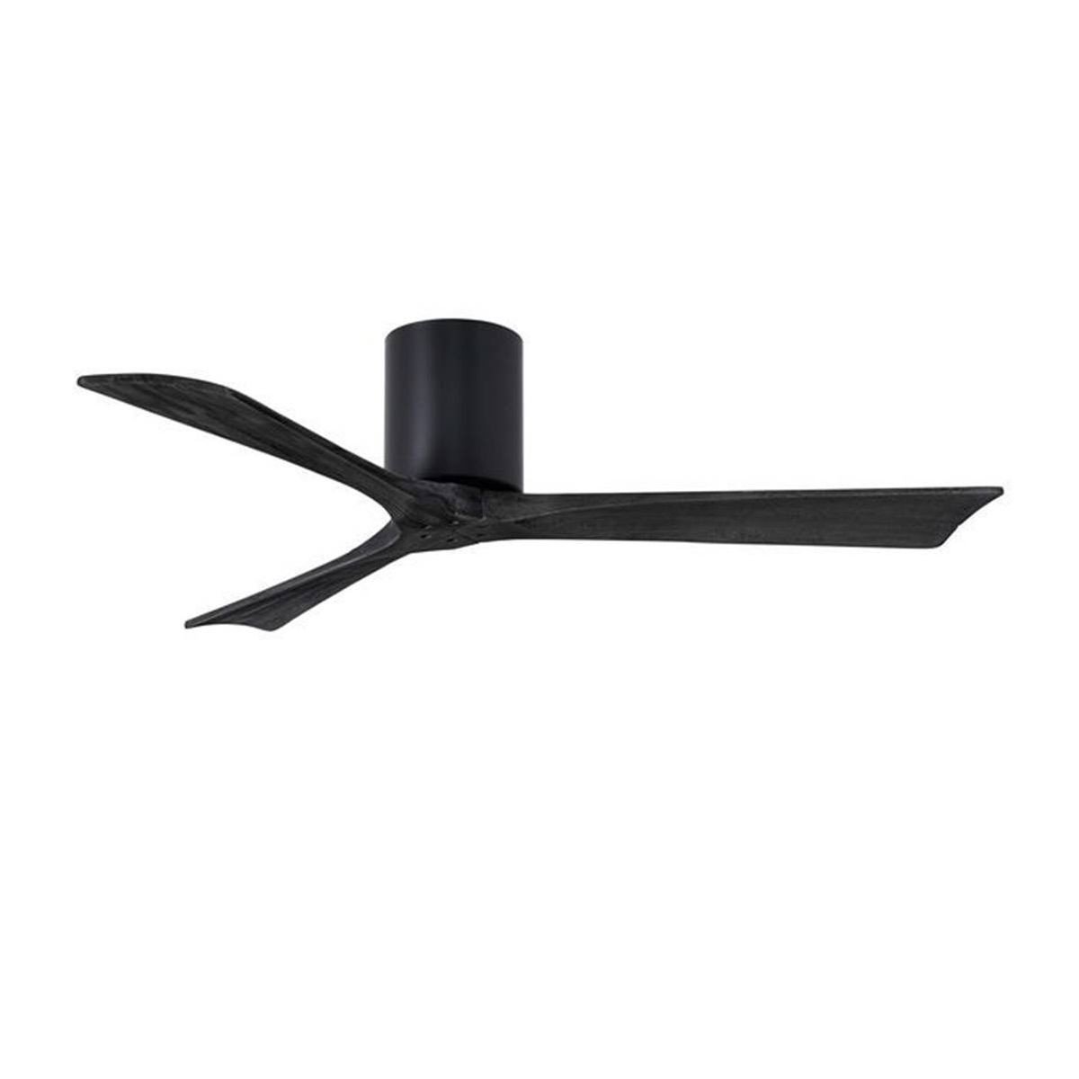 Ventilateur fixe ou oscillant : pales modernes et design noir suspendues, prêt à être installé au plafond.