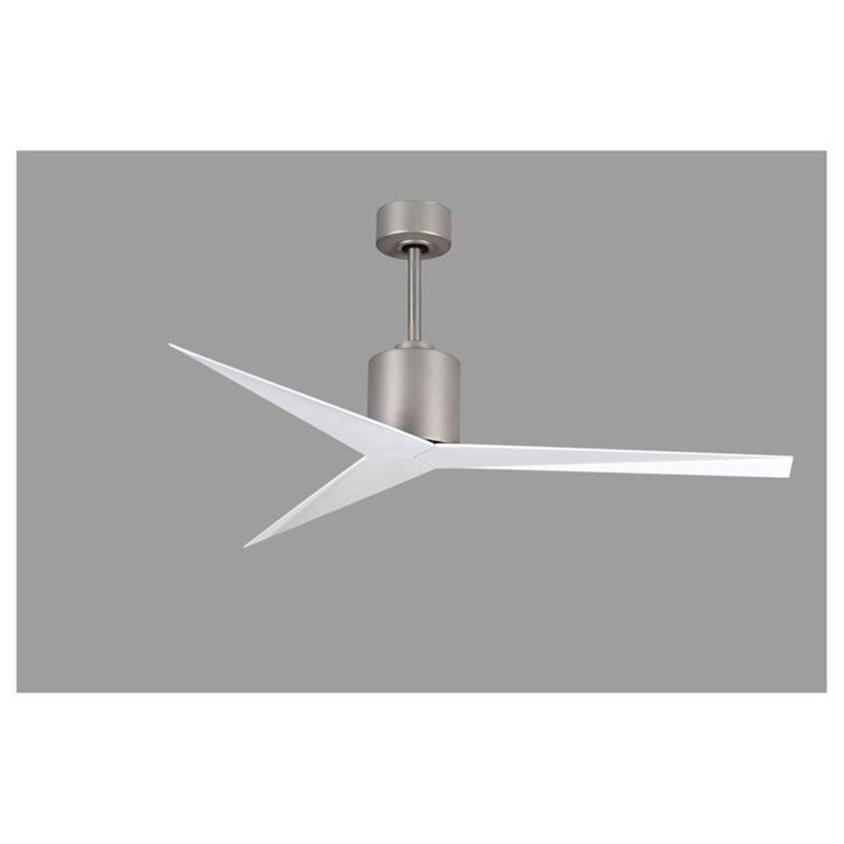 Ventilateur plafond moderne au design minimal, hélice blanche en forme d’étoile, monté au centre. Est-ce qu'un ventilateur coûte cher en électricité ?