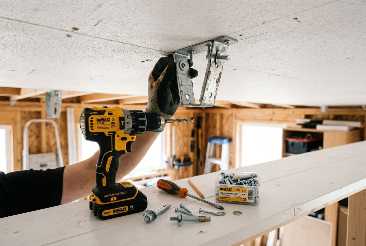 Comment installer un ventilateur de plafond sur du placo